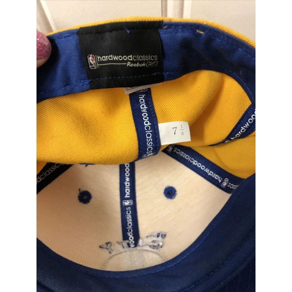 Reebok Hardwood Classics Golden State Warriors The City Fitted Cap‎ Hat Sz 7 1/8
